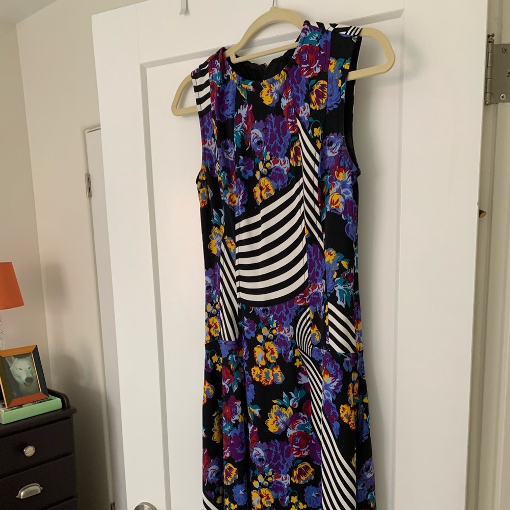 Karen Walker multi print dress, US Size 2